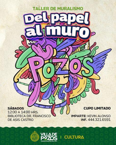 IMPULSAN EL ARTE URBANO CON TALLER DE MURALISMO EN VILLA DE POZOS