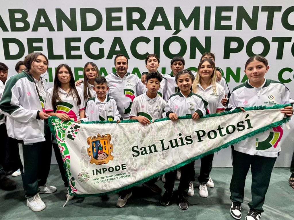 SAN LUIS ABANDERA A SU DELEGACIÓN PARA OLIMPIADA NACIONAL 2026