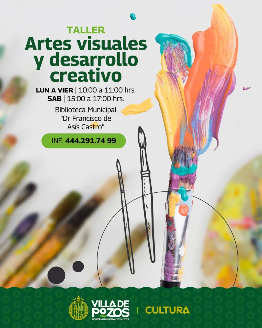 IMPULSAN LA CREATIVIDAD CON TALLER DE ARTES VISUALES EN VILLA DE&nbsp;POZOS