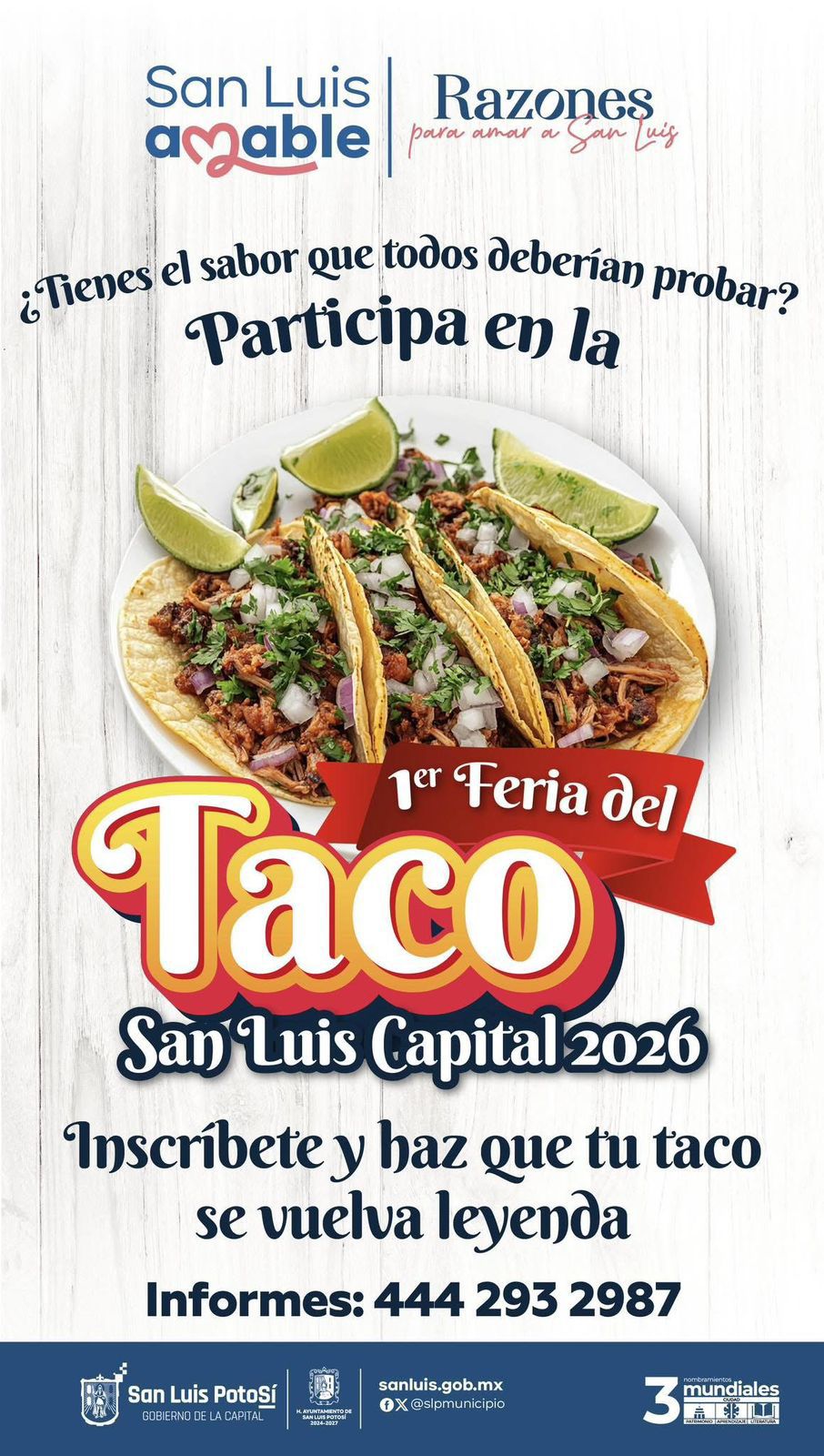 Gobierno de la Capital invita a la Feria del Taco&nbsp;2026