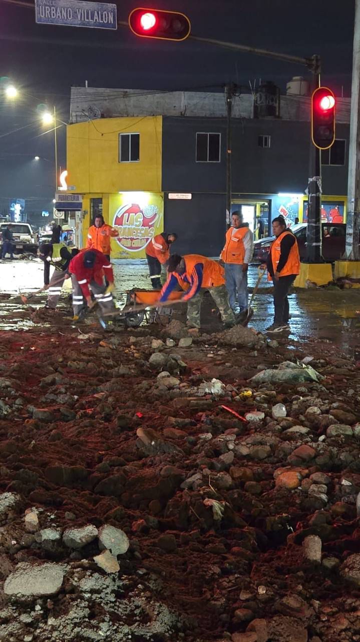 Oportuna intervención del Gobierno de la Capital en Urbano Villalón ante las fuertes&nbsp;lluvias