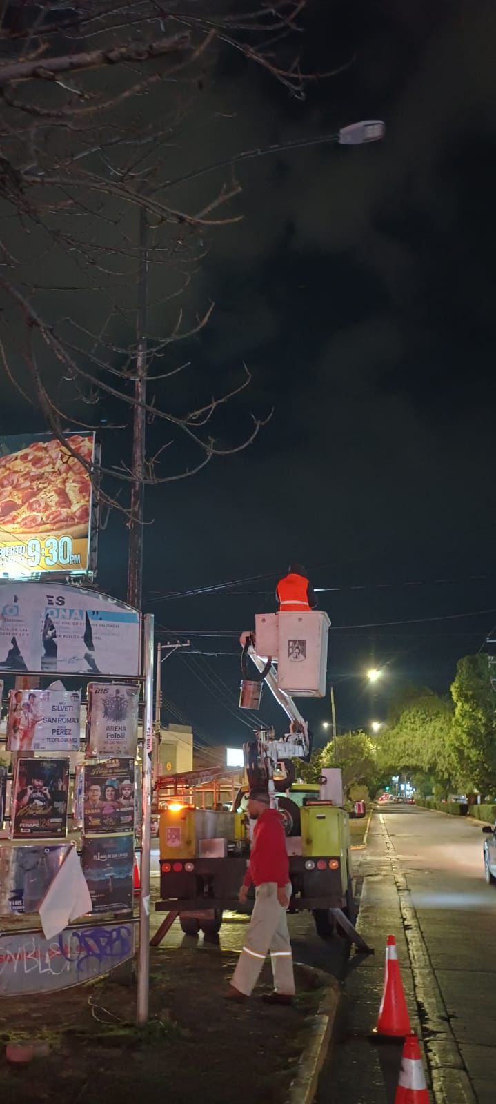 Alumbrado Público restablece servicio en puntos estratégicos de la capital&nbsp;potosina