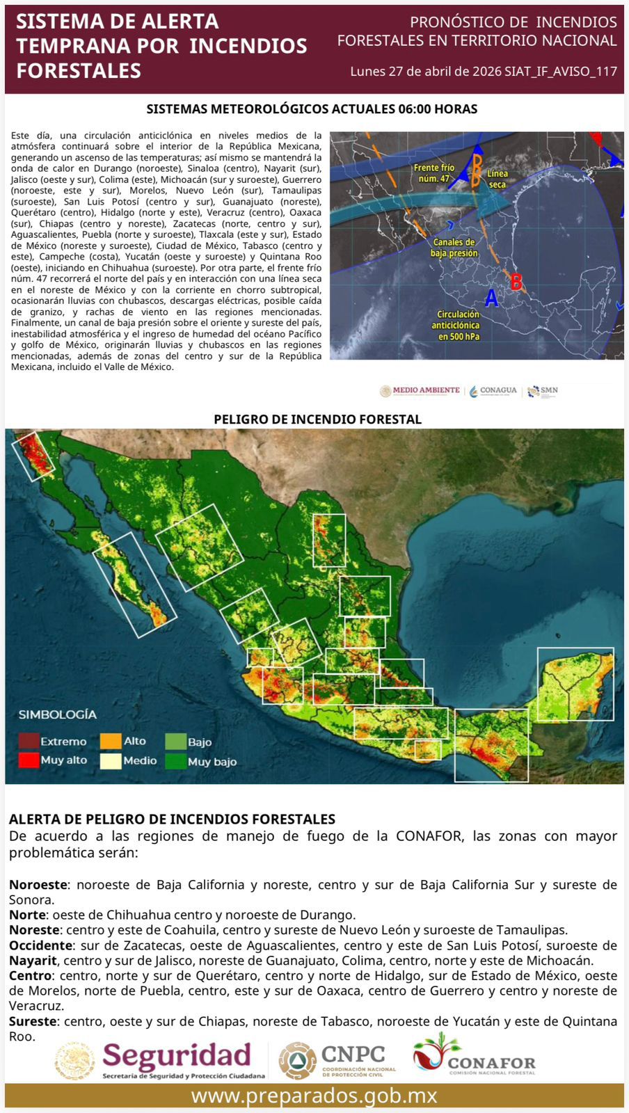 ESTADO REFUERZA RESPUESTA ANTE INCENDIOS&nbsp;FORESTALES