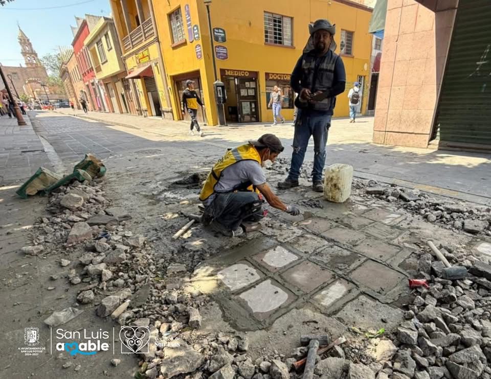 Refuerzan infraestructura en el Centro Histórico con trabajos en calle Juan&nbsp;Sarabia
