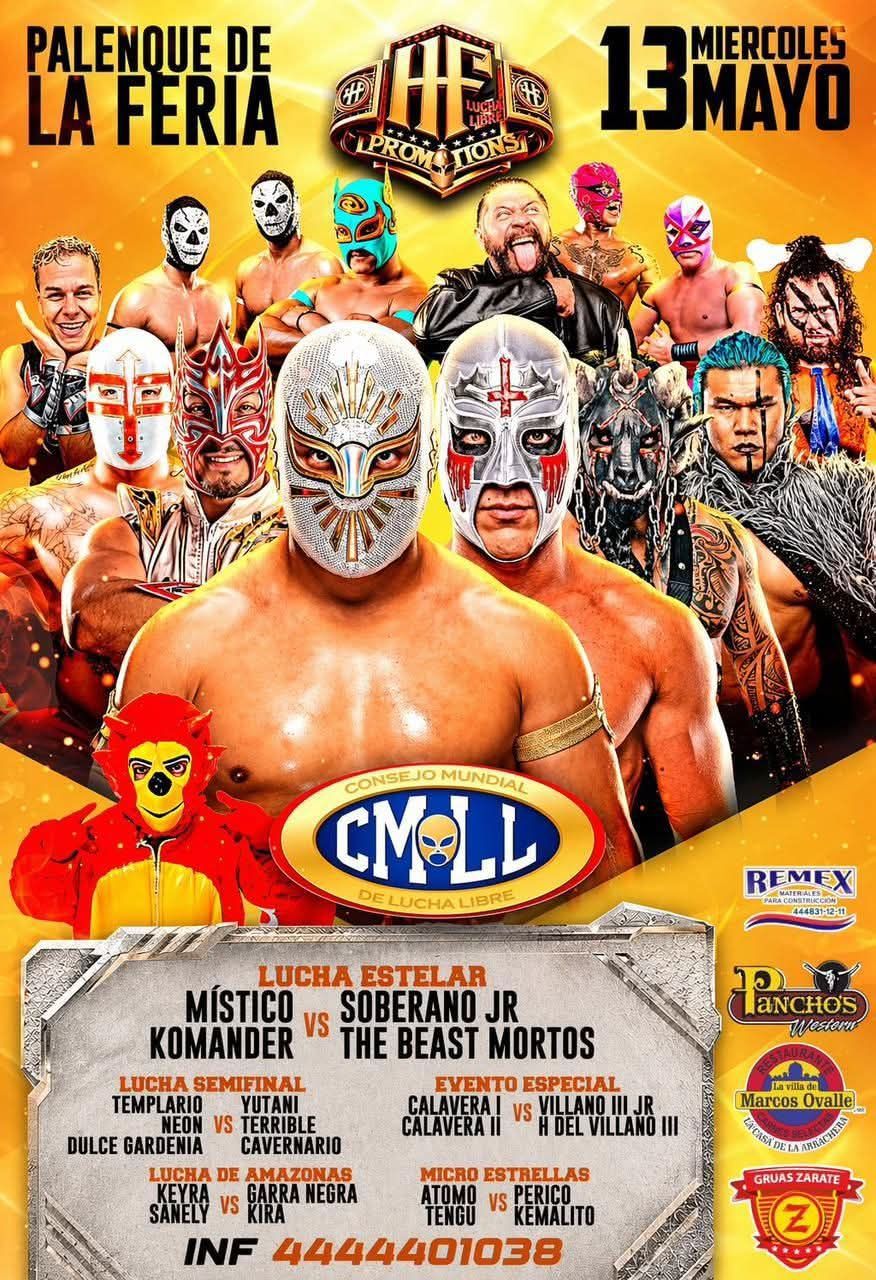 LUCHA LIBRE LLEGA AL PALENQUE DE LA FENAPO CON FUNCIÓN ESTELAR DEL&nbsp;CMLL