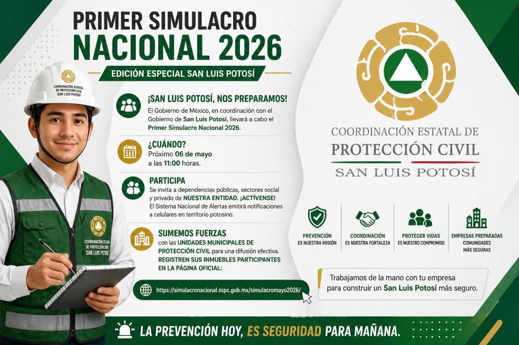 SAN LUIS REGISTRA AMPLIA PARTICIPACIÓN EN PRIMER SIMULACRO NACIONAL&nbsp;2026