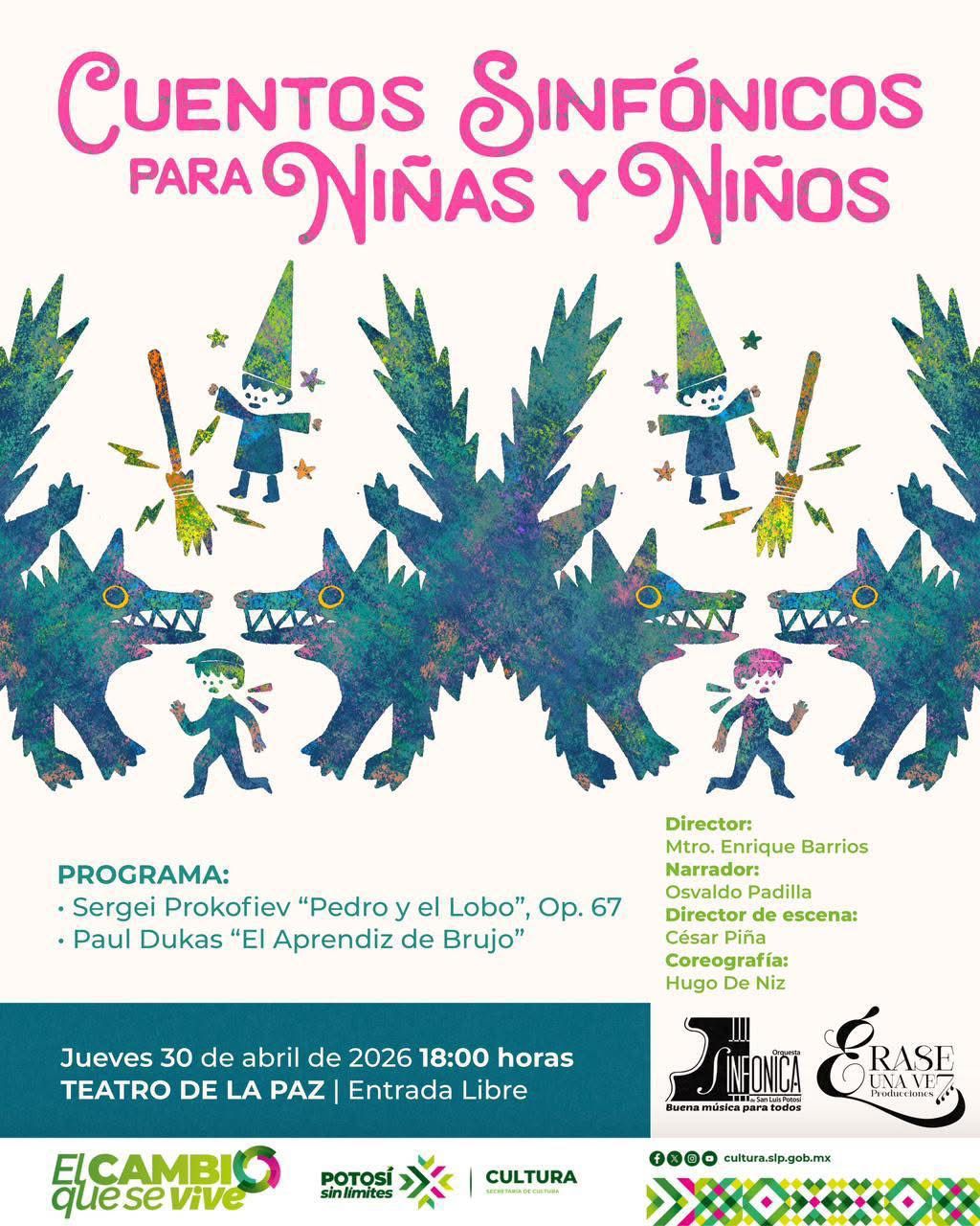 CUENTOS SINFÓNICOS PARA NIÑAS Y NIÑOS EN EL TEATRO DE LA&nbsp;PAZ