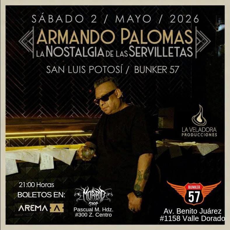 SAN LUIS POTOSÍ SE LLENA DE NOSTALGIA Y MÚSICA CON ARMANDO&nbsp;PALOMAS