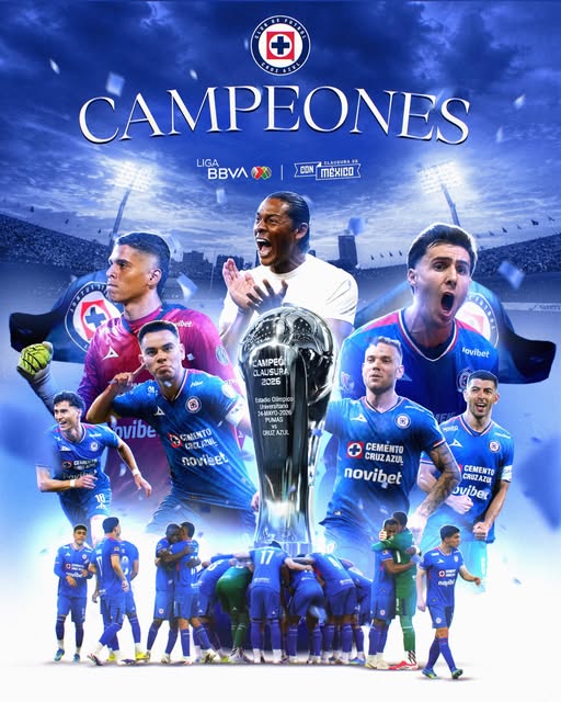 CRUZ AZUL ALCANZA LA GLORIA EN CIUDAD UNIVERSITARIA Y SE CORONA CAMPEÓN DEL CLAUSURA 2026