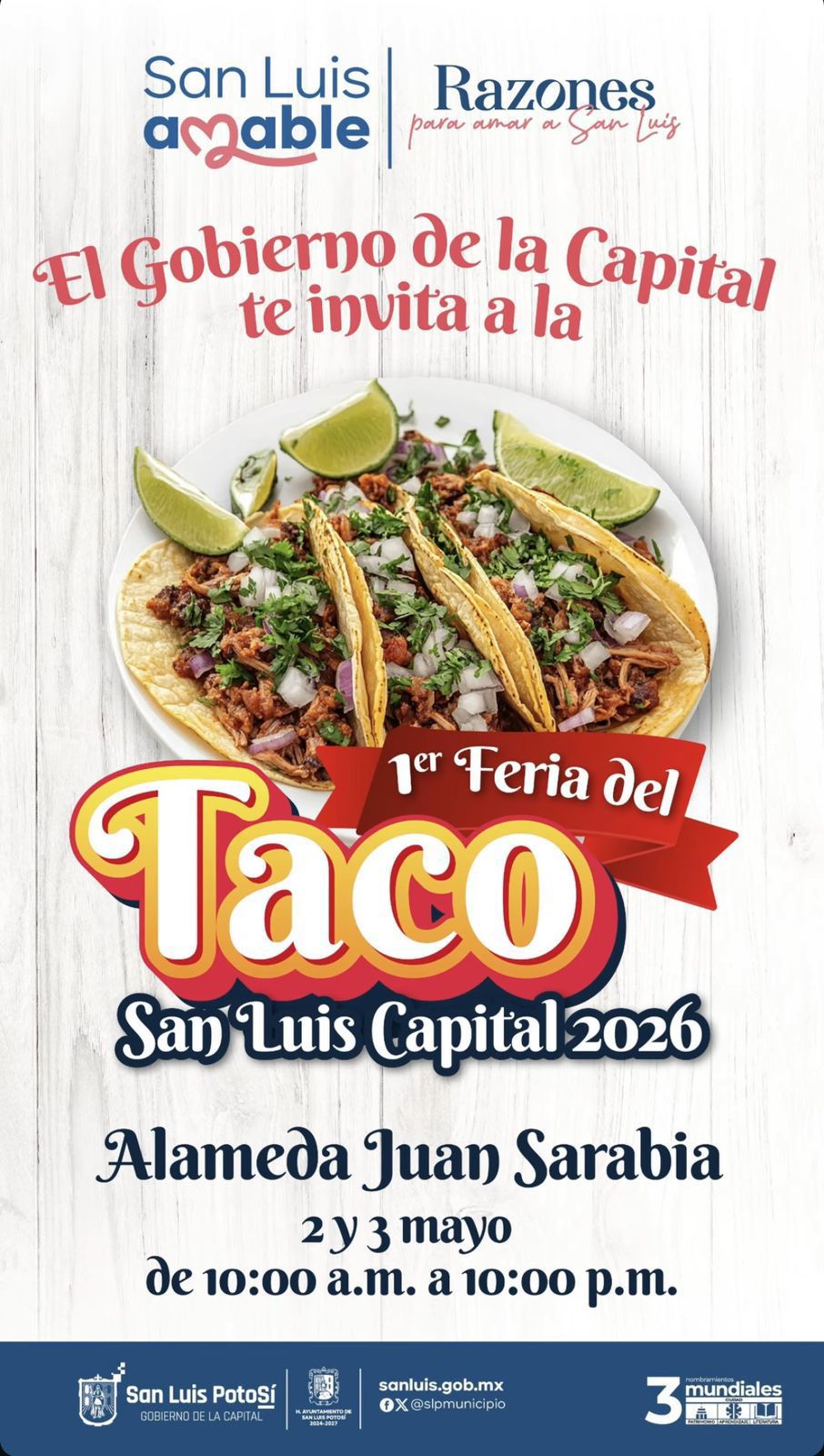Gobierno de la Capital invita a disfrutar la Feria del&nbsp;Taco