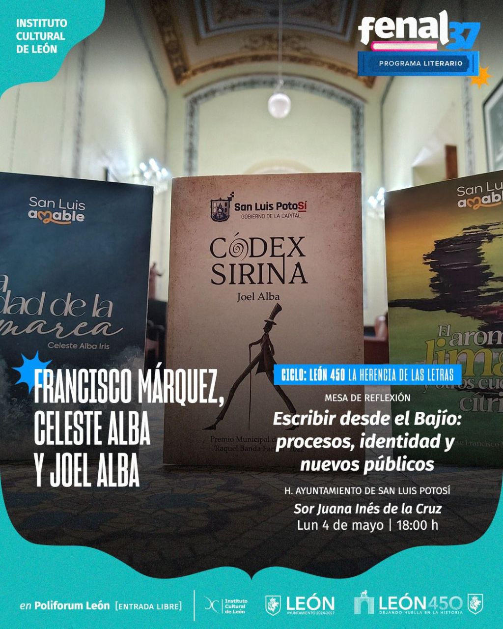 San Luis Potosí, Ciudad Creativa de la Literatura UNESCO, presente en la FENAL&nbsp;2026