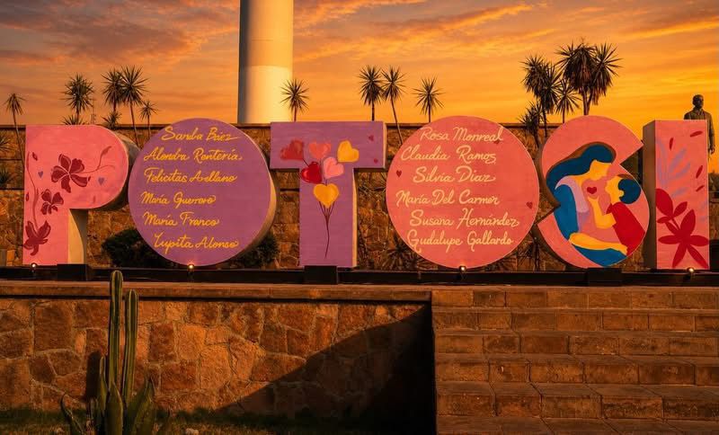 Ayuntamiento de San Luis Capital homenajea a las madres en letras&nbsp;monumentales