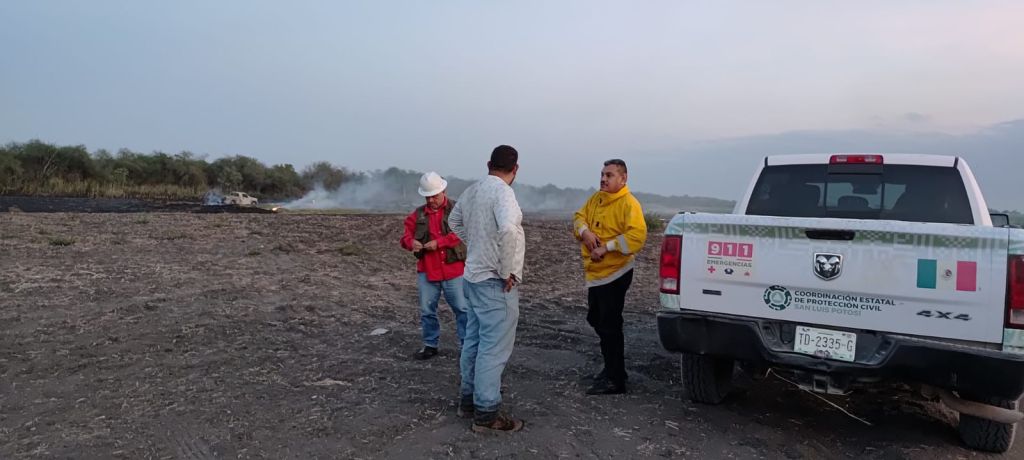 GOBIERNO ESTATAL RESPONDE Y CONTROLA INCENDIO EN&nbsp;TAMUÍN
