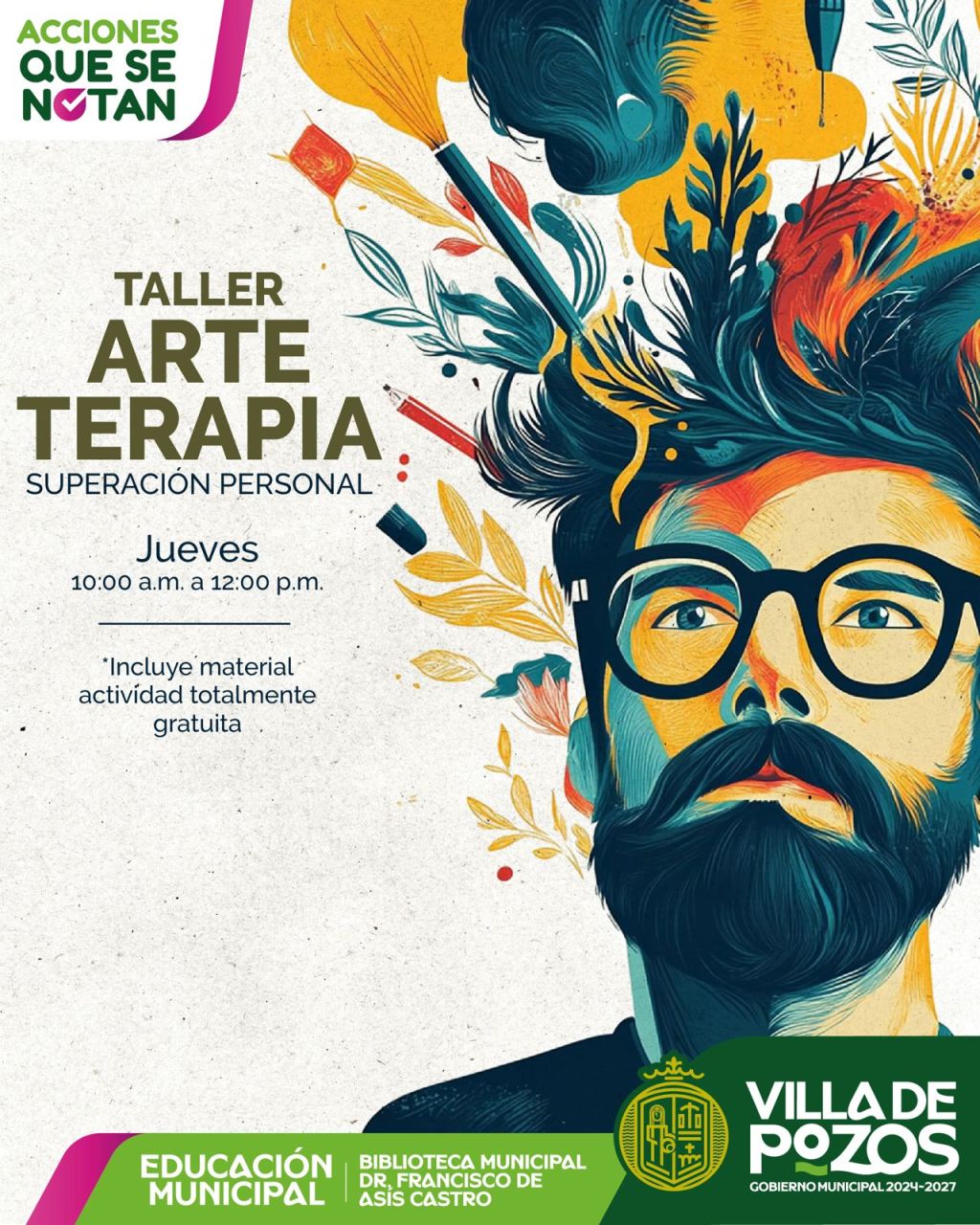 VILLA DE POZOS IMPULSA EL BIENESTAR EMOCIONAL A TRAVÉS DEL ARTE&nbsp;TERAPIA