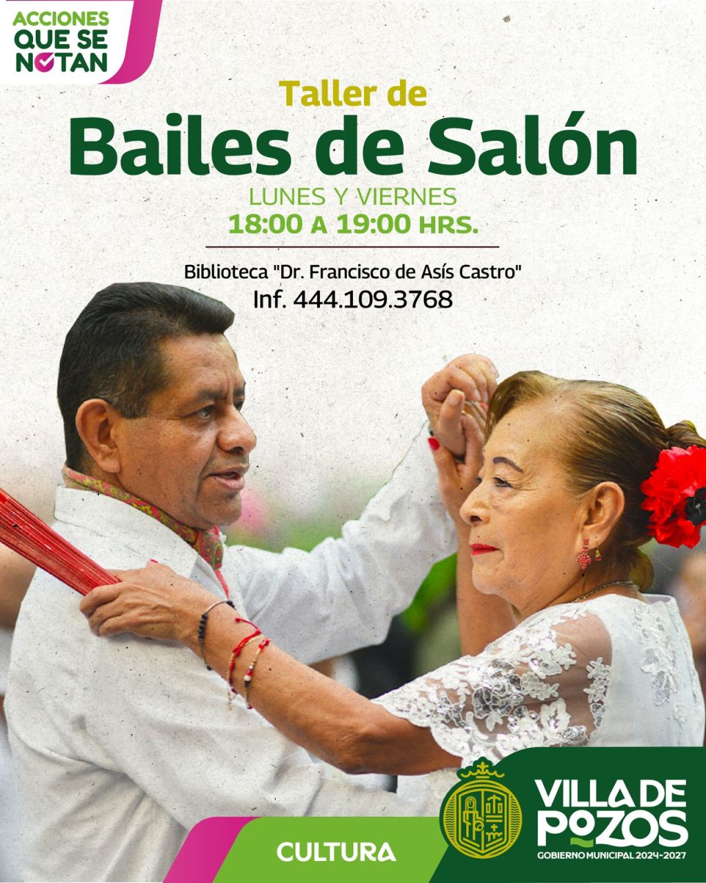 VILLA DE POZOS PONE A BAILAR A LA COMUNIDAD CON EL TALLER DE BAILES DE&nbsp;SALÓN