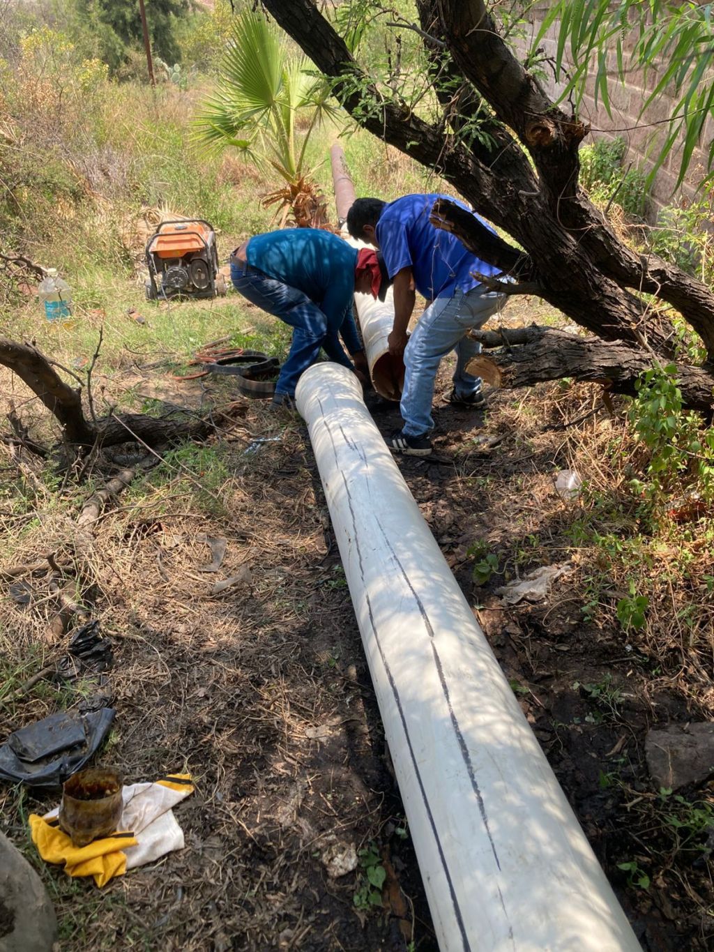INTERAPAS rehabilita tubería de agua para evitar fugas en la zona poniente de la&nbsp;ciudad