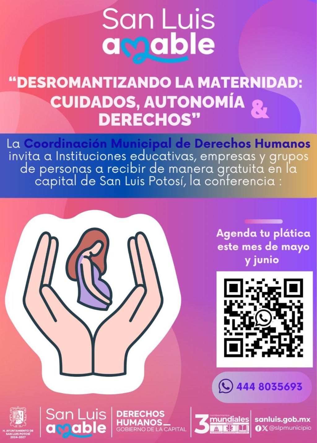 Mantiene abierta agenda de conferencias la Coordinación Municipal de Derechos&nbsp;Humanos
