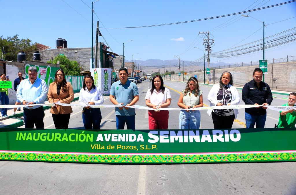 RICARDO GALLARDO Y PATY ARADILLAS INAUGURAN OBRAS CON ACCIONES QUE SE NOTAN EN VILLA DE&nbsp;POZOS