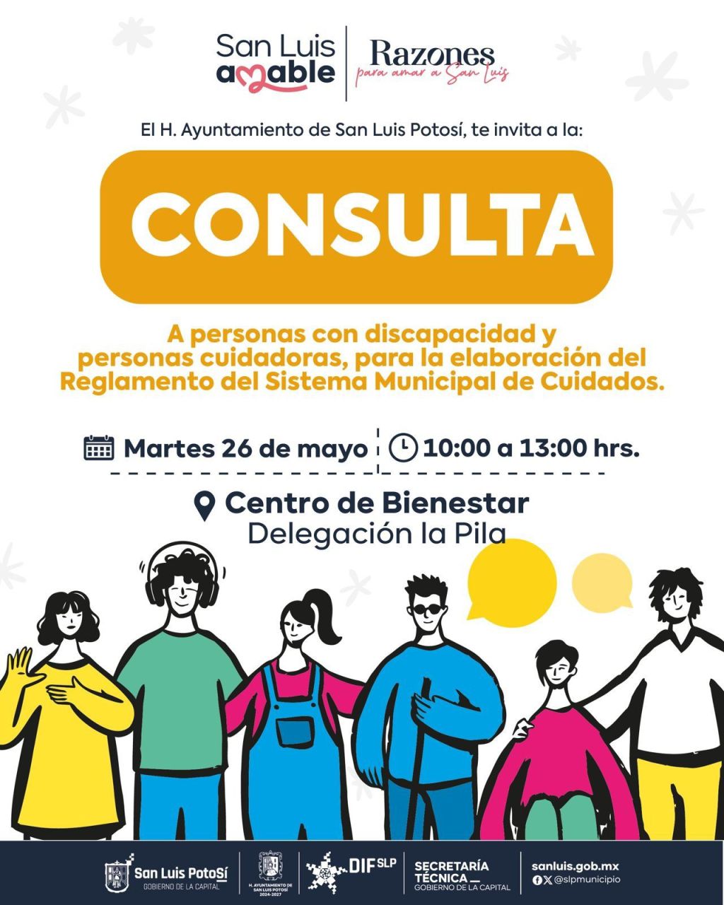 La consulta para el Reglamento del Sistema Municipal de Cuidados llegará hasta La&nbsp;Pila