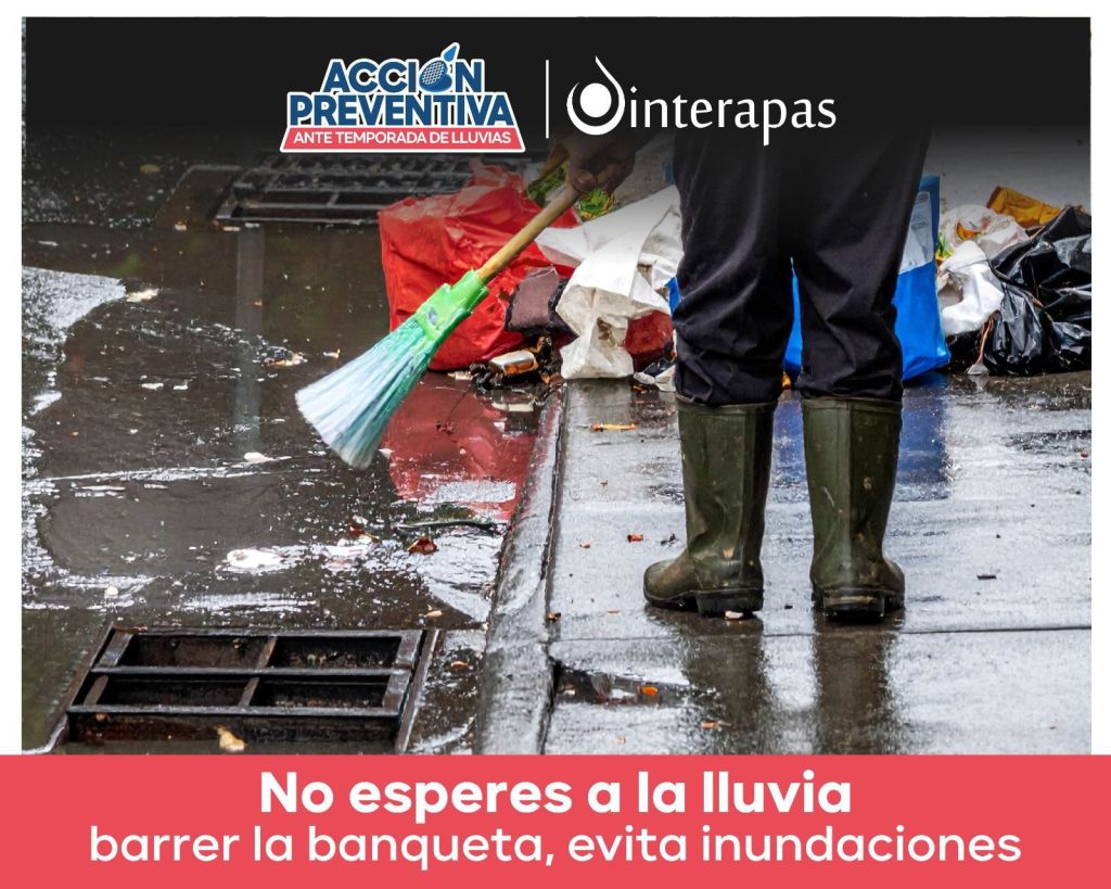 Interapas llama a reforzar acciones preventivas durante la temporada de lluvias
