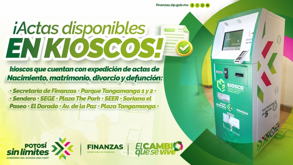 GOBIERNO ESTATAL FACILITA TRÁMITES CON ACTAS DEL REGISTRO CIVIL EN KIOSCOS&nbsp;ELECTRÓNICOS