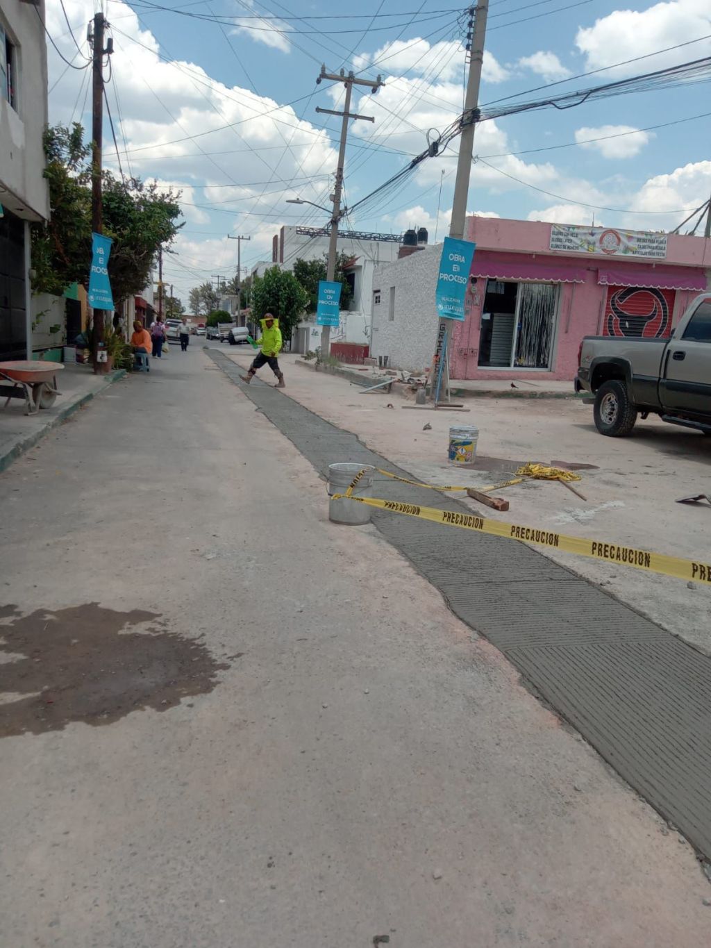 Queda lista rehabilitación sanitaria en la calle Tenochtitlán