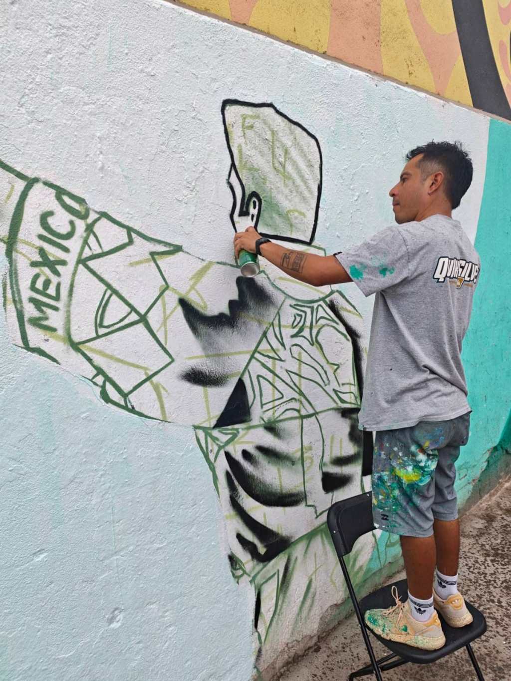 VILLA DE POZOS LLENA SUS CALLES DE ARTE Y PASIÓN MUNDIALISTA