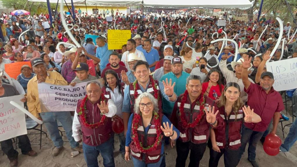 Con fuerza territorial, Rita Rodríguez consolida a Morena en Mexquitic ante más de 3 mil&nbsp;simpatizantes