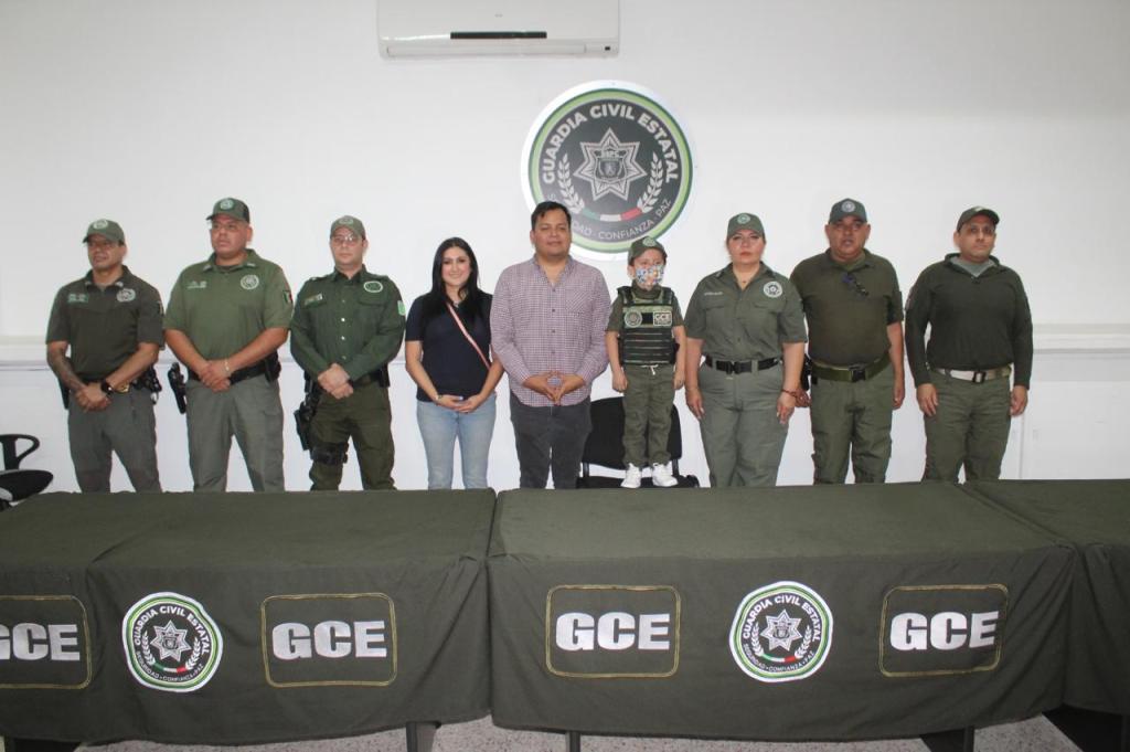 GOBIERNO ESTATAL CUMPLE EL SUEÑO DE EDWIN ALEJANDRO COMO POLICÍA HONORARIO