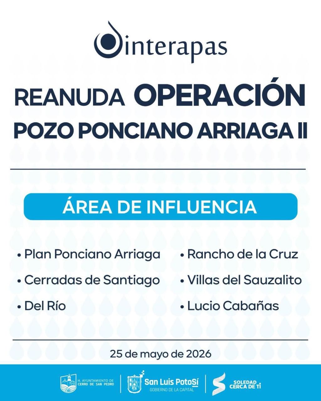 Reactiva operaciones el pozo Ponciano Arriaga II