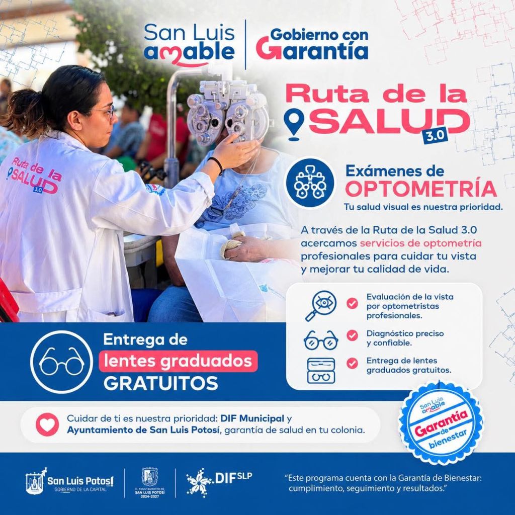 Ruta de la Salud 3.0 acerca servicios visuales gratuitos a quienes más lo necesitan