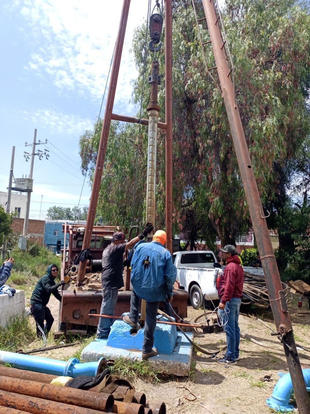 Entra nuevamente en operación el pozo Valle de Santiago 