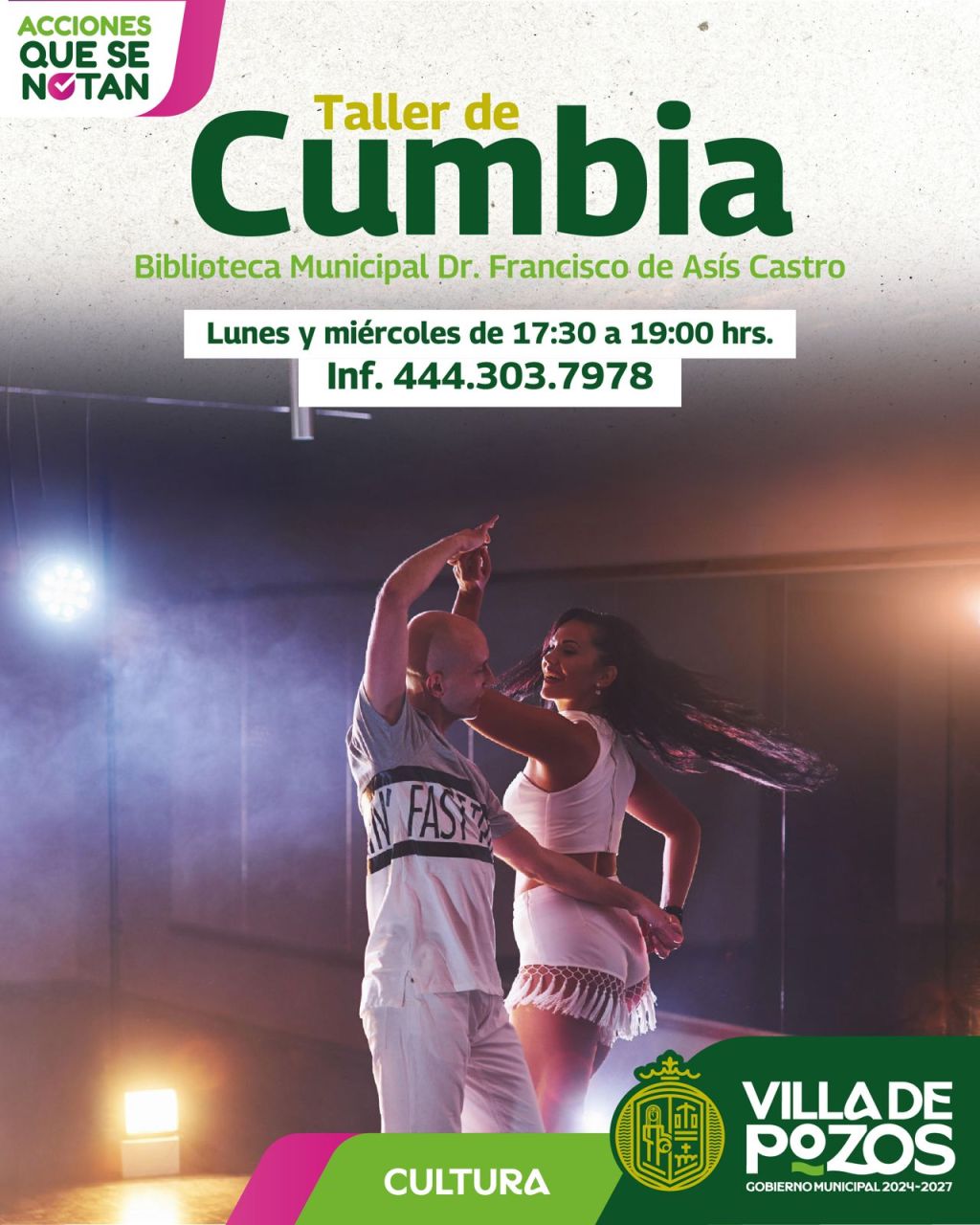 VILLA DE POZOS IMPULSA ESPACIOS DE BAILE Y CONVIVENCIA