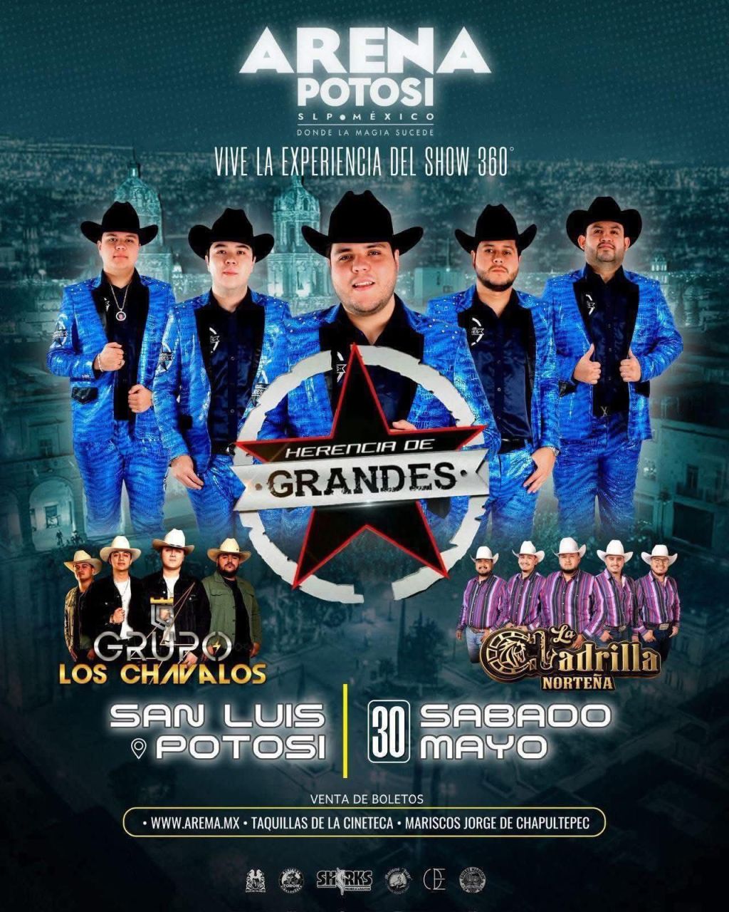 HERENCIA DE GRANDES TRAERÁ ESPECTÁCULO DE PRIMER NIVEL A LA ARENA POTOSÍ