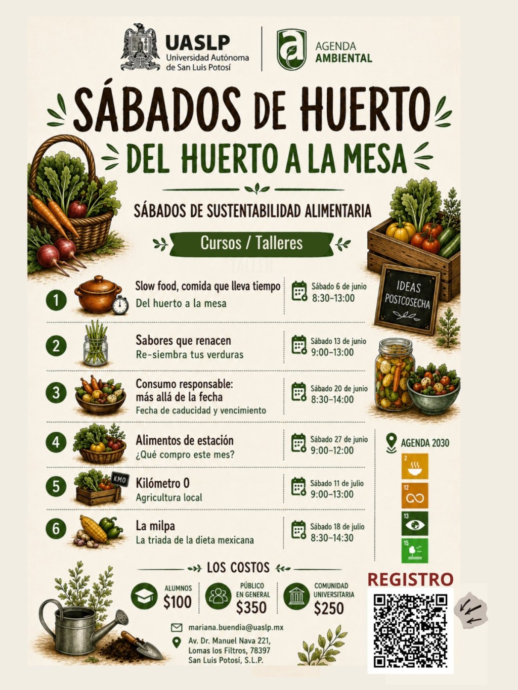 “Del huerto a la mesa”: Agenda Ambiental UASLP imparte talleres de sustentabilidad y alimentación&nbsp;consciente