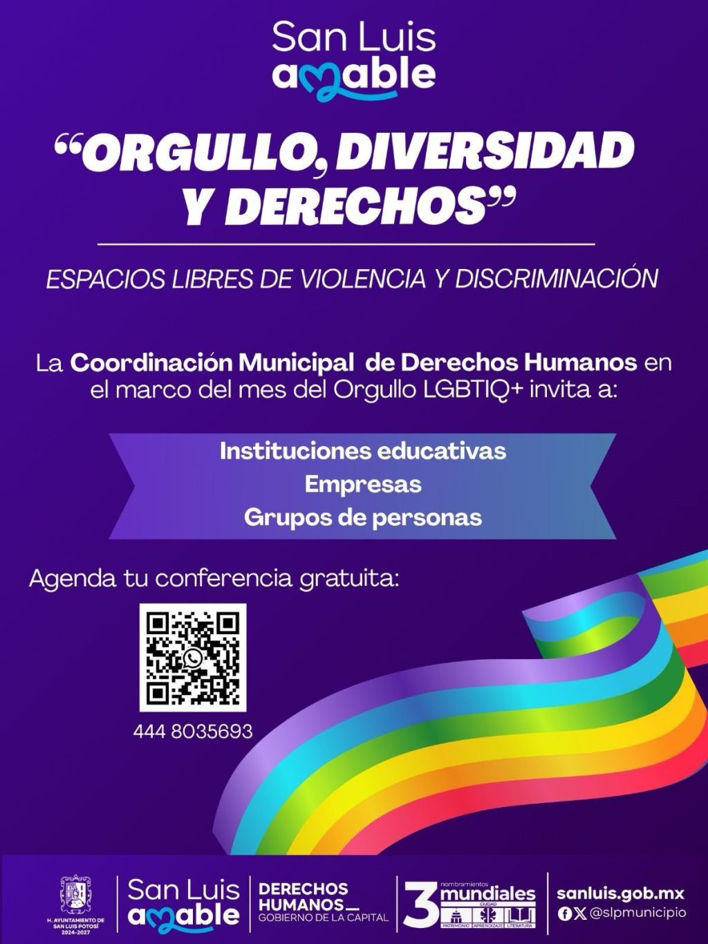 Se une Coordinación Municipal de Derechos Humanos al respeto de las poblaciones&nbsp;LGBTIQ+