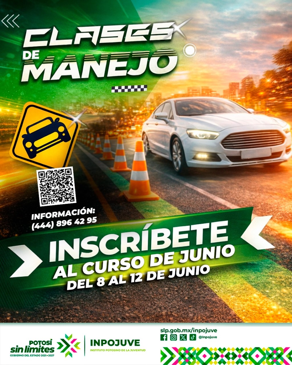 GOBIERNO ESTATAL ABRE NUEVA CONVOCATORIA DEL CURSO JÓVENES AL VOLANTE