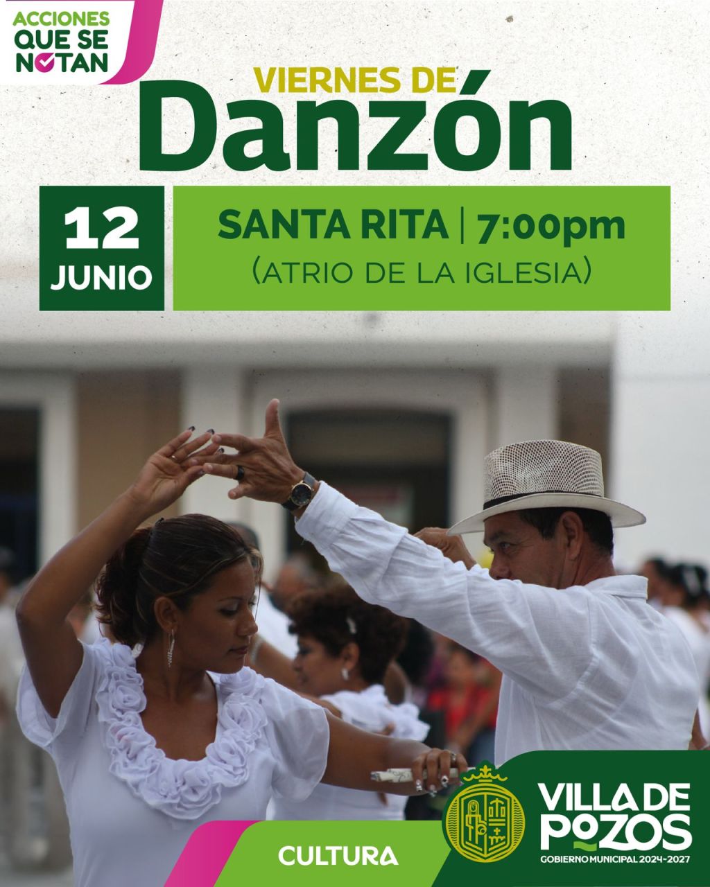 VILLA DE POZOS FORTALECE LA CONVIVENCIA COMUNITARIA A TRAVÉS DEL DANZÓN