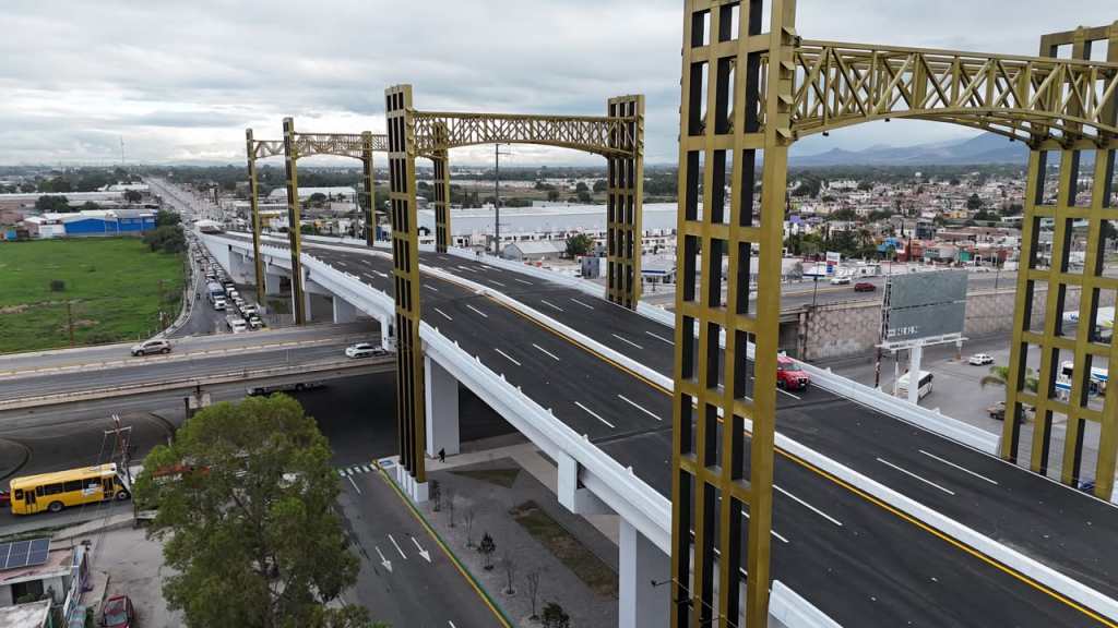 RICARDO GALLARDO Y JUAN MANUEL NAVARRO INAUGURAN EL PUENTE MÁS GRANDE EN LA HISTORIA DE SAN LUIS POTOSÍ
