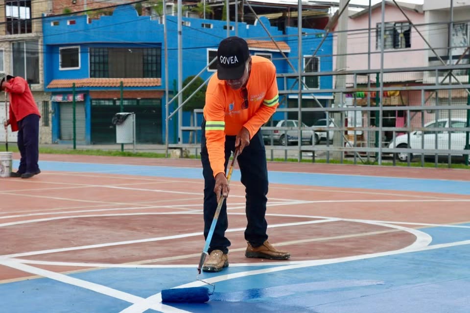 Continúa Ayuntamiento de SLP rehabilitación de espacios deportivos con programa “Color Mi Jugada”