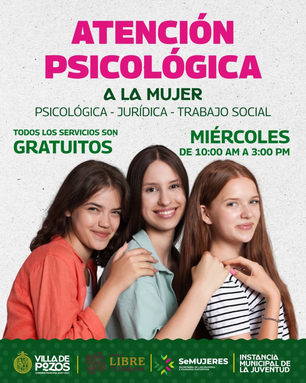 FORTALECE VILLA DE POZOS LA ATENCIÓN Y ACOMPAÑAMIENTO A LAS MUJERES