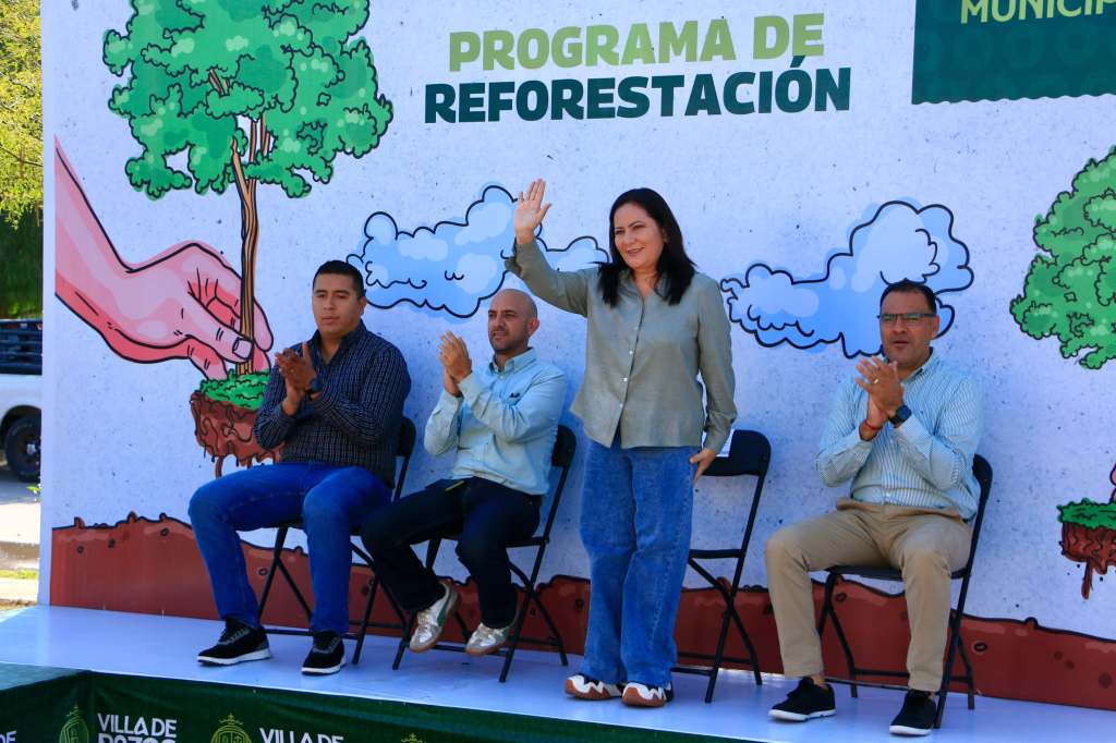 FORTALECE VILLA DE POZOS SU PATRIMONIO VERDE CON REFORESTACIÓN&nbsp;URBANA