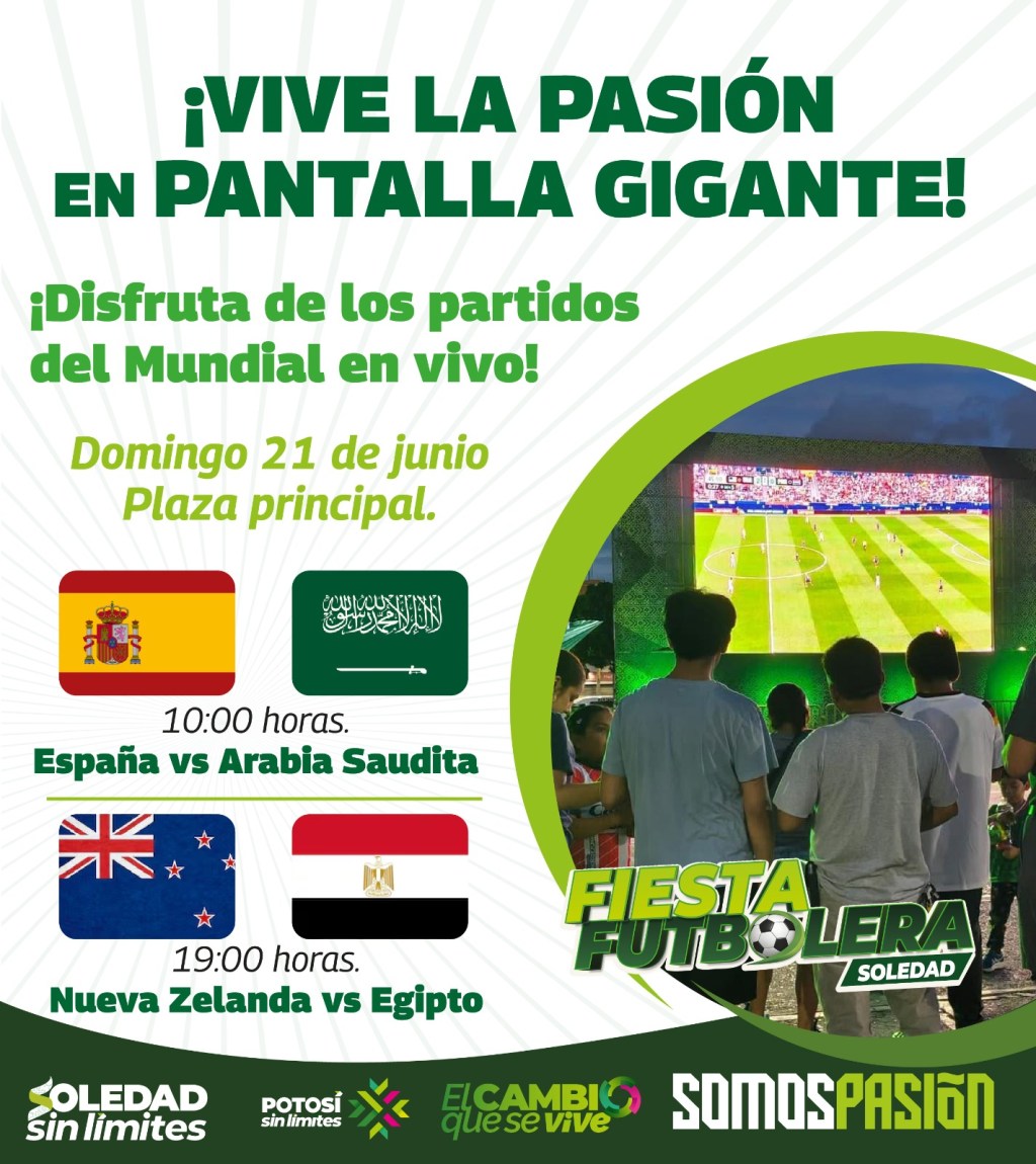 SOLEDAD INVITA A CELEBRAR A LOS PAPÁS CON AMENIDADES FUTBOLERAS EN LA PLAZA PRINCIPAL
