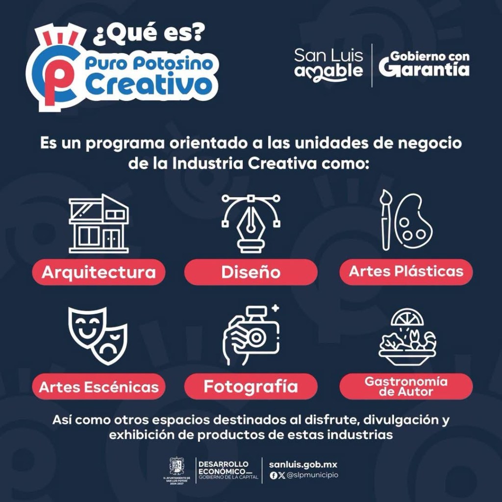 Ayuntamiento de SLP impulsa el talento local con el programa “Puro Potosino Creativo”