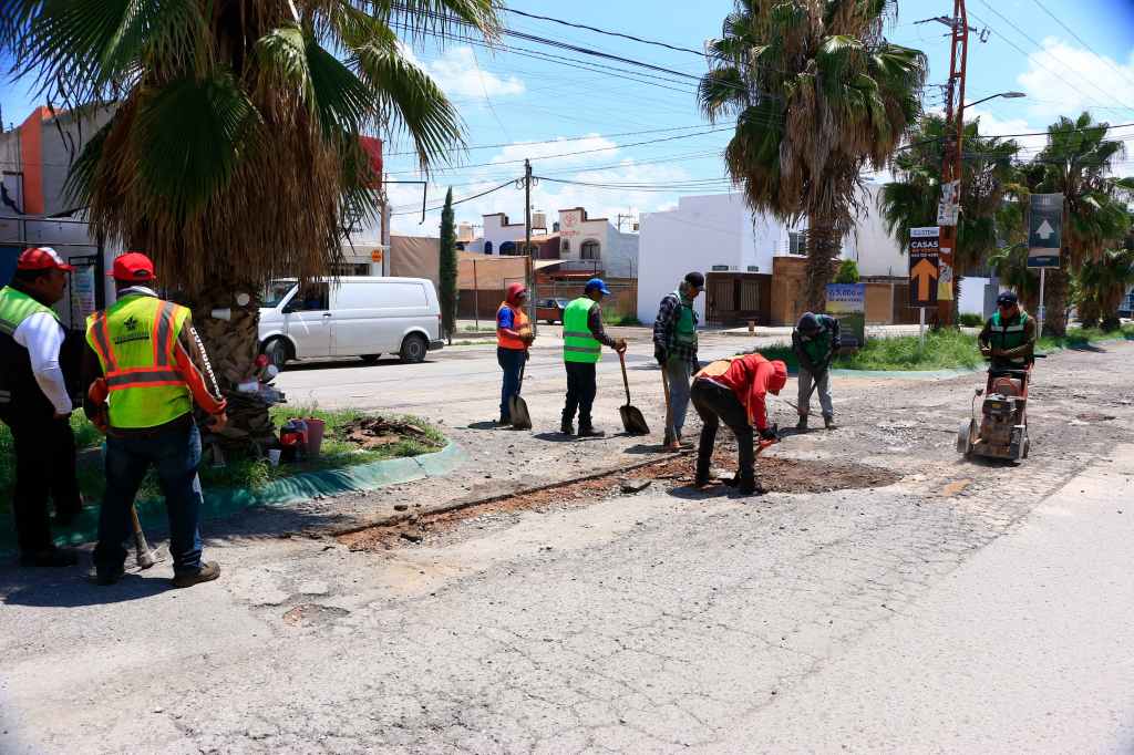VILLA DE POZOS FORTALECE LA MOVILIDAD CON PROGRAMA DE&nbsp;BACHEO