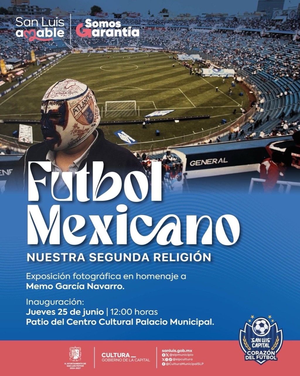 Gobierno de la Capital rinde homenaje a Memo García Navarro, con exposición “Futbol Mexicano, nuestra segunda religión”