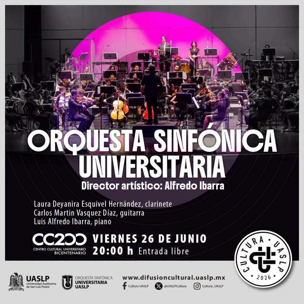 La Orquesta Sinfónica Universitaria ofrecerá concierto con obras de Vivaldi y Mozart en el&nbsp;CC200