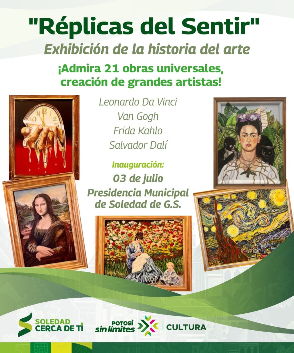 DA VINCI, FRIDA KAHLO Y VAN GOGH LLEGAN A SOLEDAD CON HISTÓRICA EXPOSICIÓN DE&nbsp;ARTE