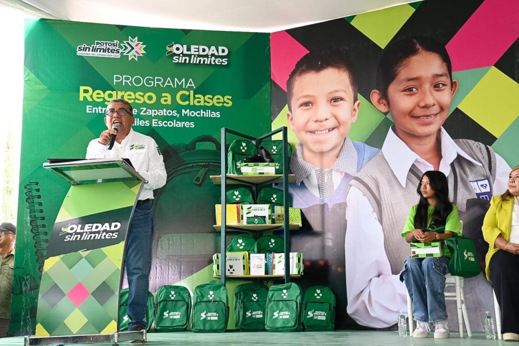 INICIA EN SOLEDAD DE GRACIANO SÁNCHEZ PROGRAMA REGRESO A CLASES: ALCALDE Y GOBERNADOR ENCABEZAN EVENTO