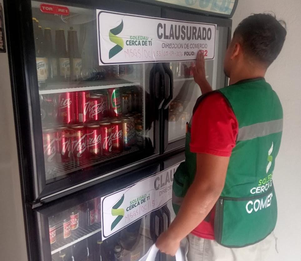 SOLEDAD IMPLEMENTA INSPECCIÓN Y VIGILANCIA EN ESTABLECIMIENTOS CON VENTA DE BEBIDAS ALCOHÓLICAS